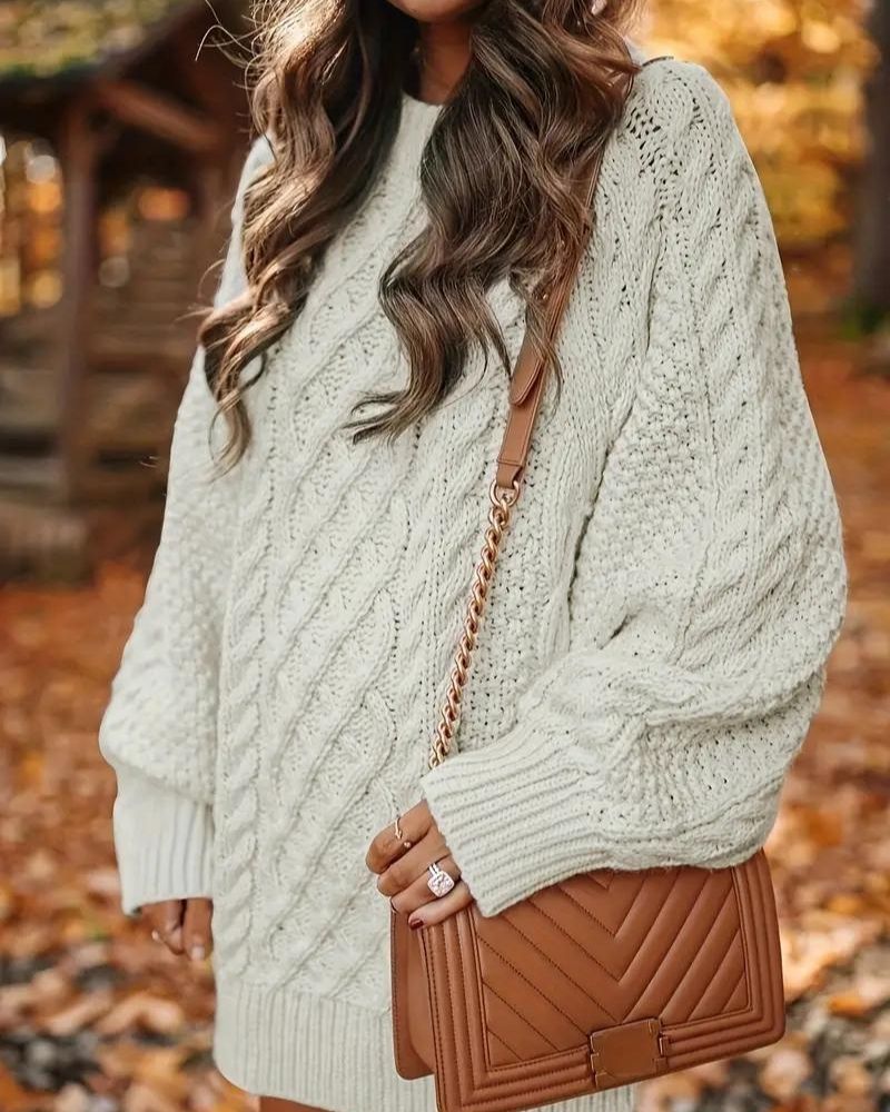 EB | Kabelstrick Langarmkleid
