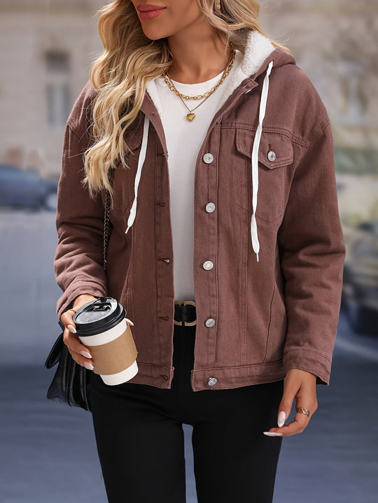 EB | Kapuzenjacke Braun - Lässiger Fleece - Style
