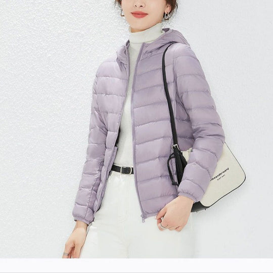 EB | Daunenjacke mit Kapuze Und Reißverschluss für Damen