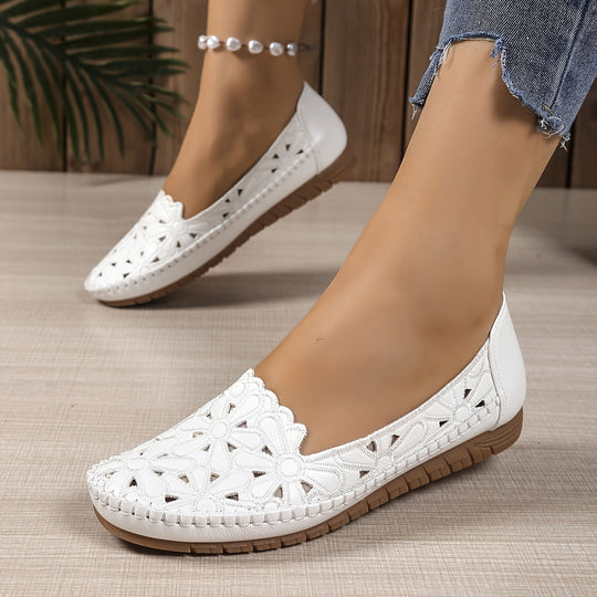 Blumige perforierte Loafer EB EB