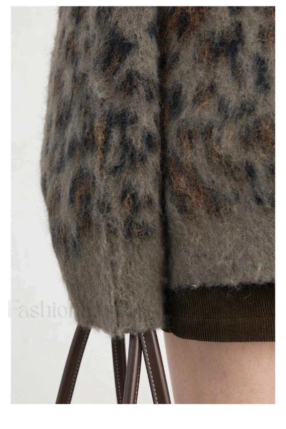EB | Leopardenmuster Einreiher Cardigan