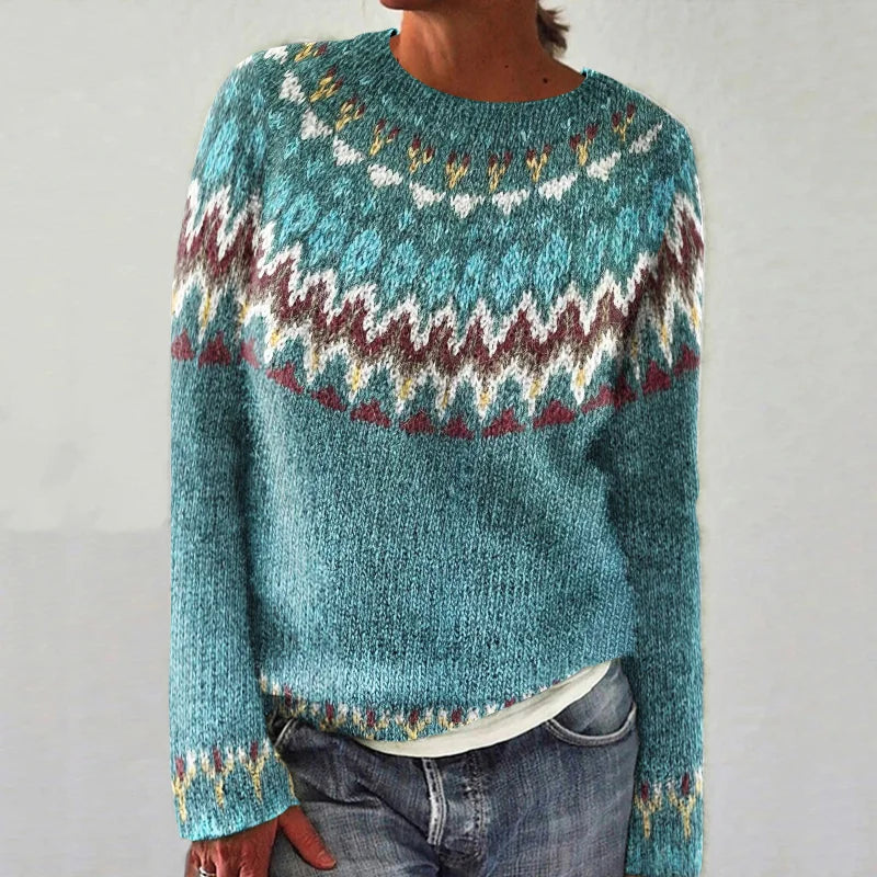 EB | Stylischer Pullover mit Vintage-Muster