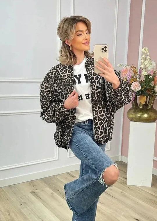 EB | Leoparden Bomberjacke