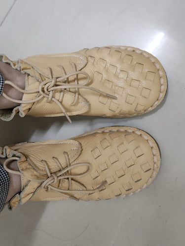 EB | Retro Künstlerisch Echtes Damen Schuhe