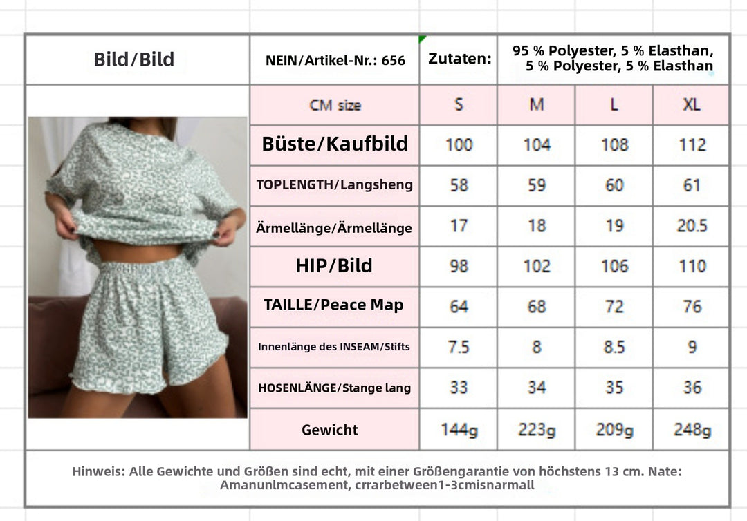 EB | Bedruckter Schlafanzug mit Leopardenmuster