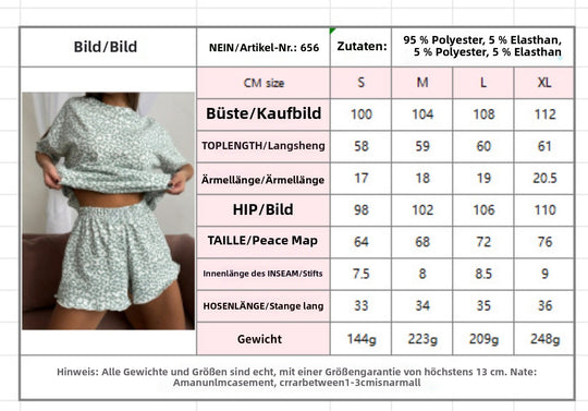 EB | Bedruckter Schlafanzug mit Leopardenmuster