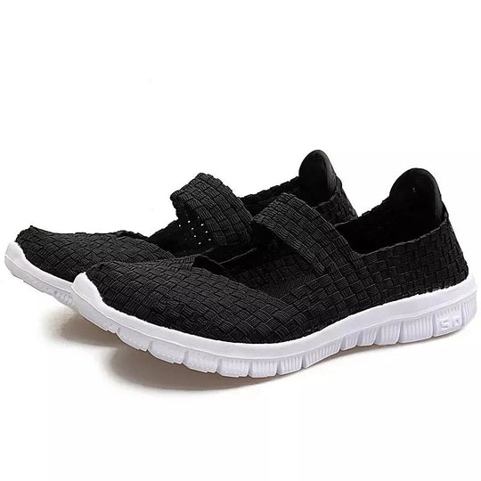 EB elastische Band gewebt leichte flache Schuhe