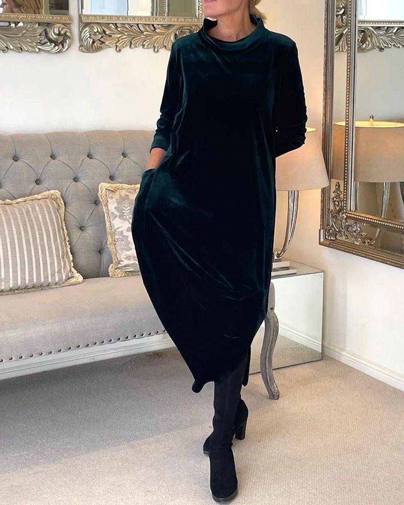 EB | Tulip Style Samt Kleid
