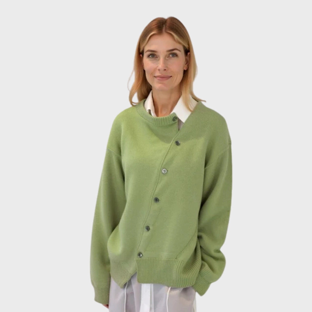 EB | Bequeme Strickjacke mit verspieltem Knopfdetail