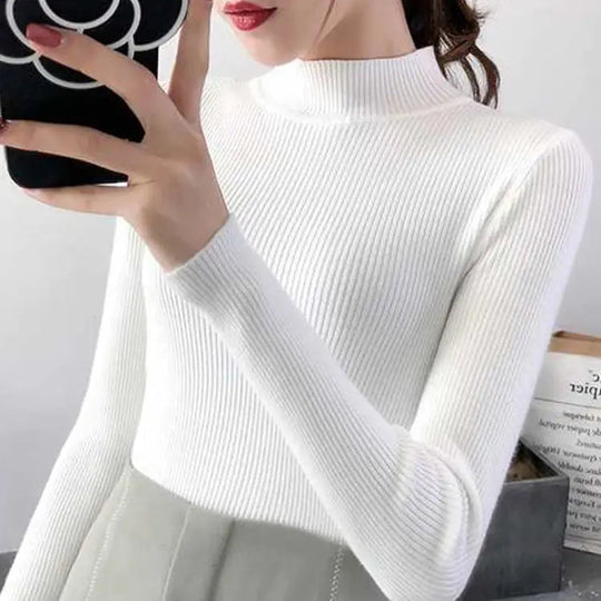 EB | gerippter Wollpullover für Damen