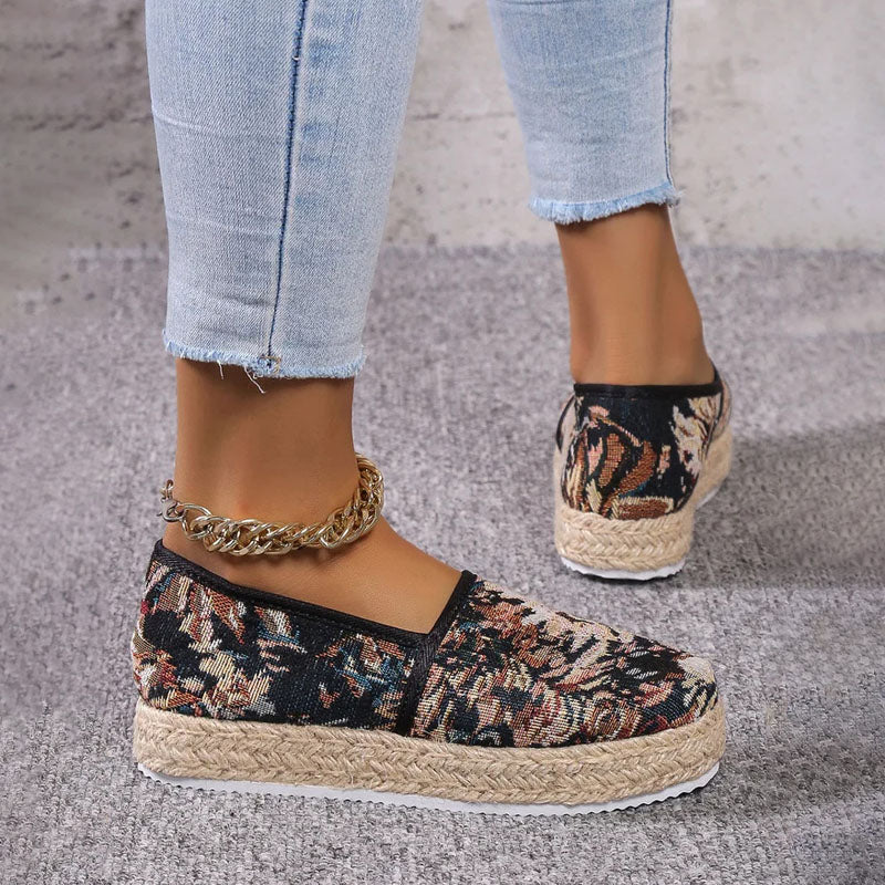 Vintage Plattform Slip-On Schuhe EB