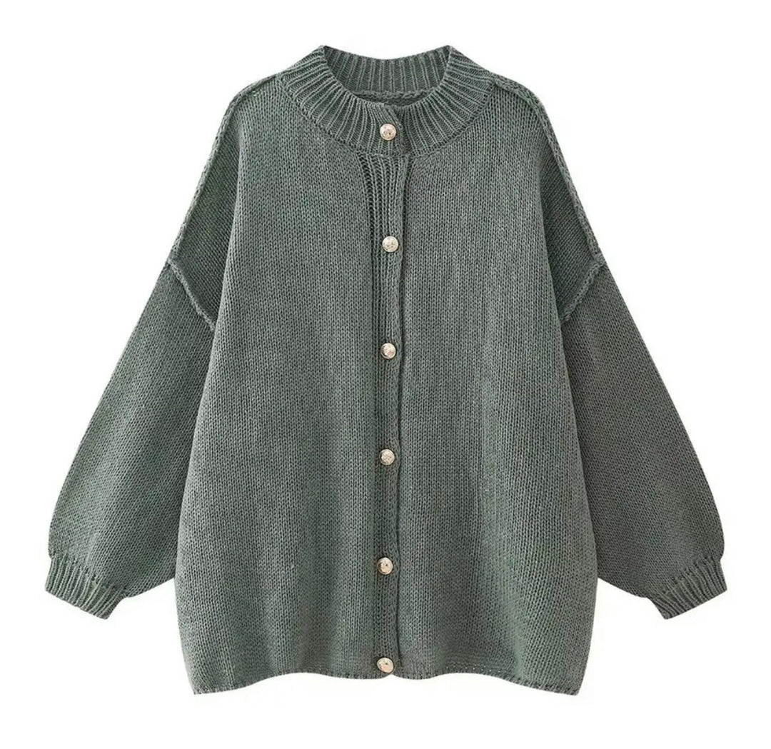 EB | Gemütlicher Oversized Strickcardigan-Pullover