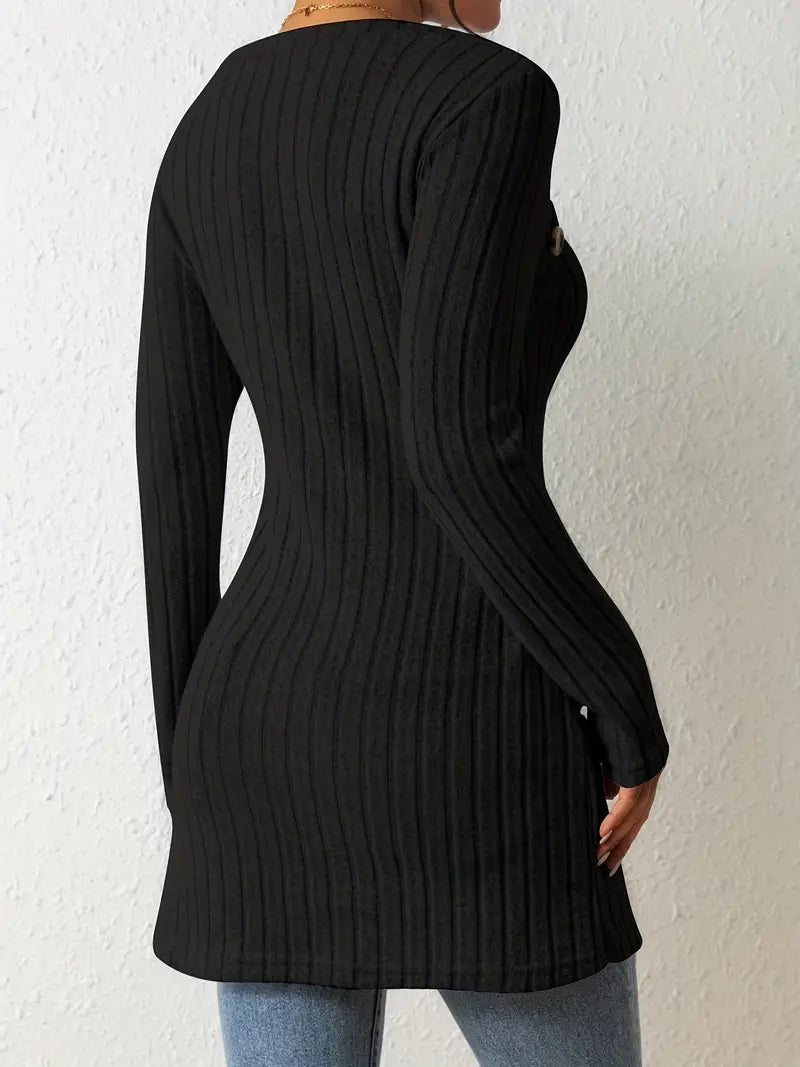 EB | Stilvoll Gerippter Pullover für Frauen