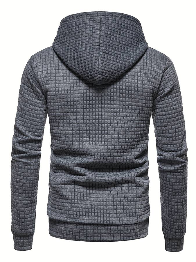 EB - Lässiger Waffelmuster Hoodie für Männer