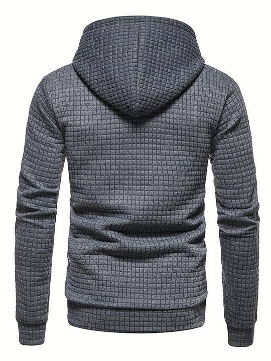 EB - Lässiger Waffelmuster Hoodie für Männer