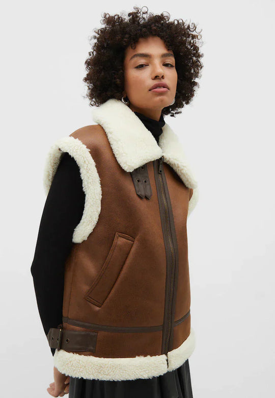 EB | Leder Bodywarmer Warm & Trendy