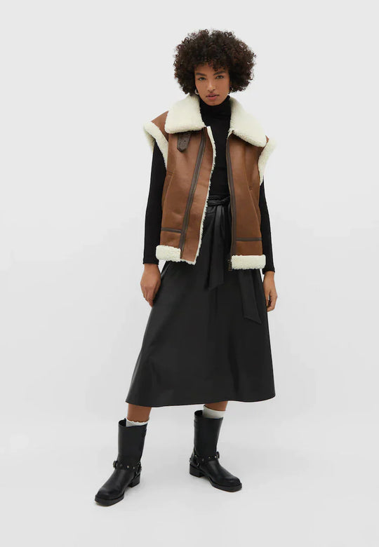 EB | Leder Bodywarmer Warm & Trendy