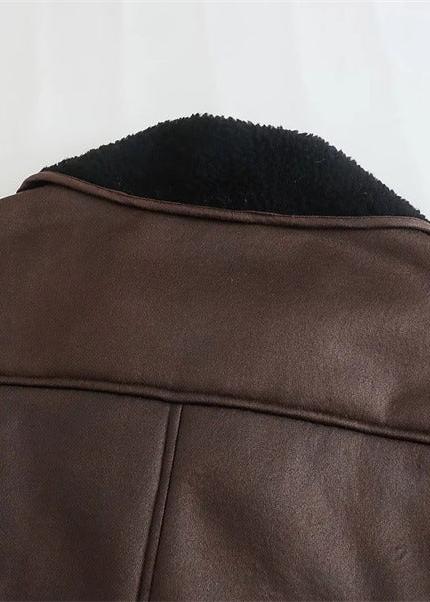 EB | Stil Doppeltseitige Kunstlederjacke
