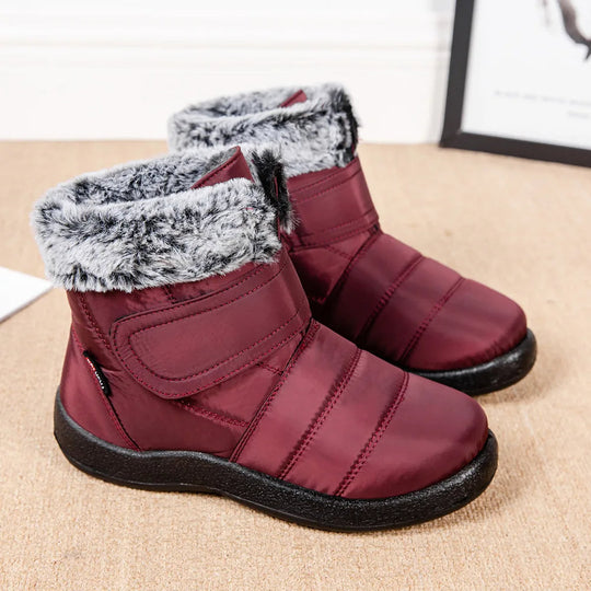EB | Damen Wasserdichte Stiefel Aus Schlaufenkaninchenfell