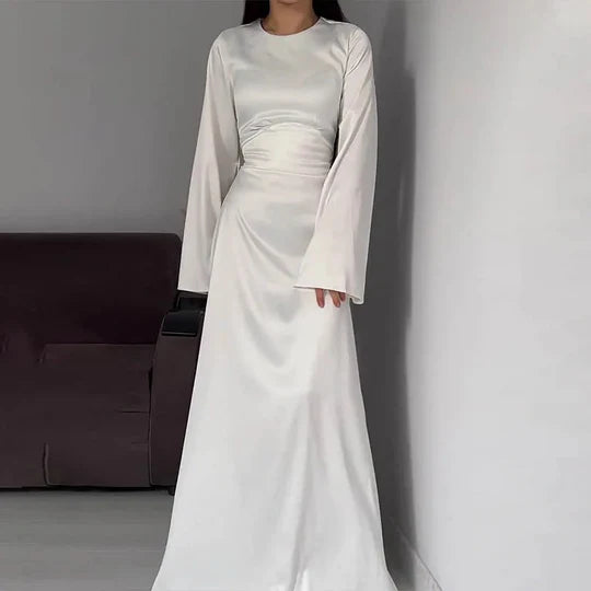 EB | Lange Frauenkleider Aus Satin Stil
