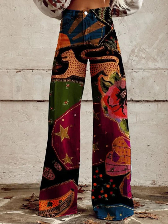 EB | Bedruckte Weite Hose