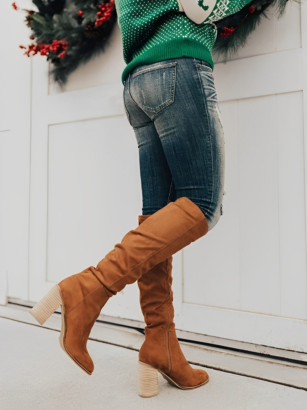 EB | Elegante Hohe Stiefel mit Absatz
