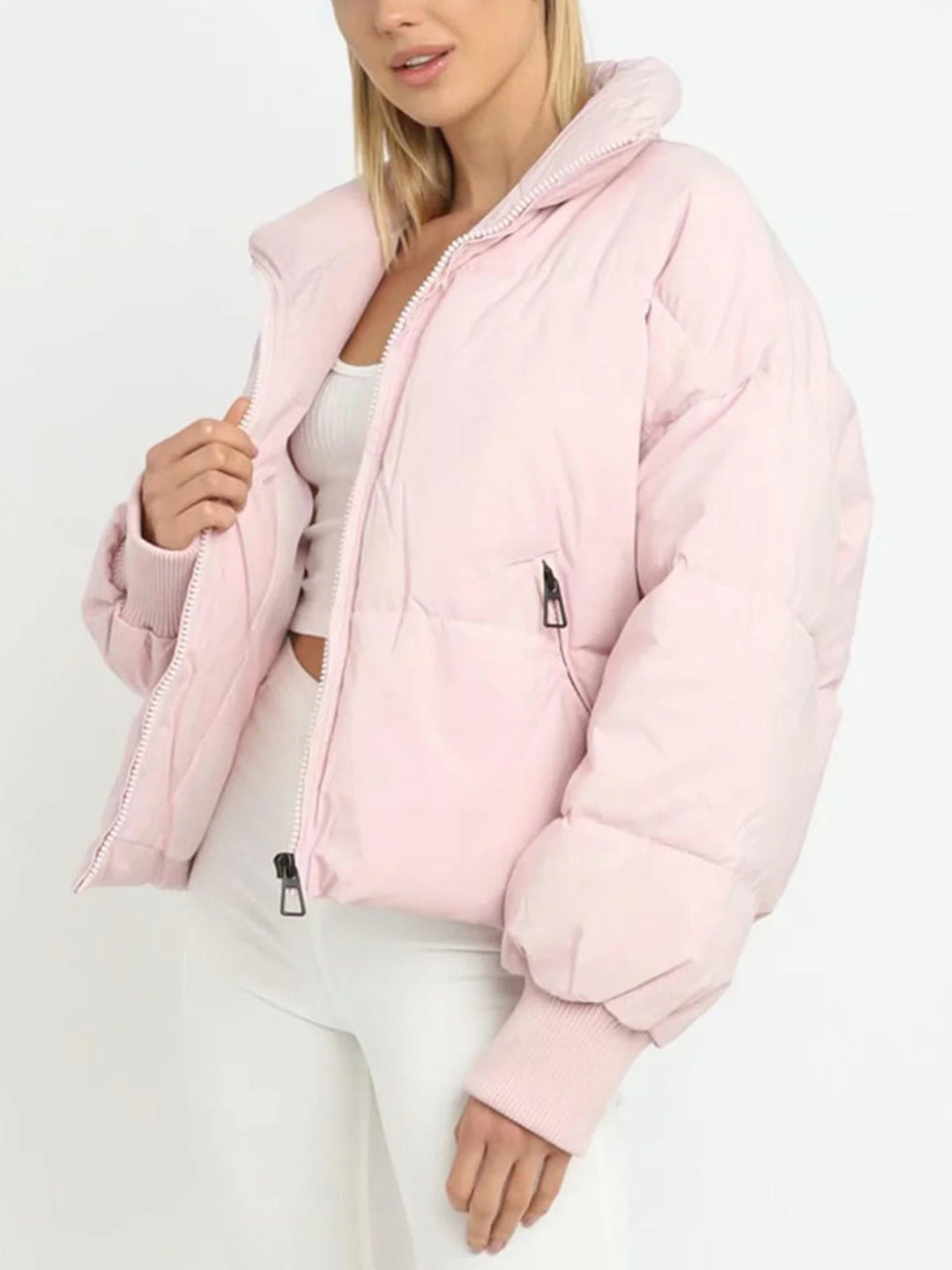 EB | Kurze Pufferjacke mit Reißverschluss - Reißverschluss