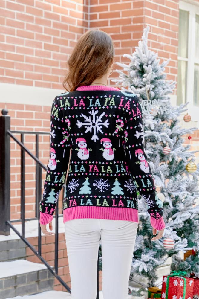 EB | Schneemann Weihnachtsstrickpullover