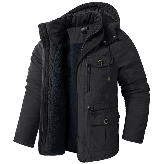 EB | Warme Jacke mit Kapuze für Männer