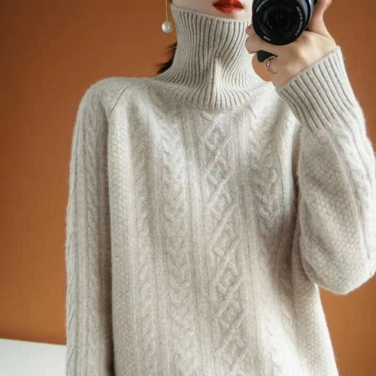 EB | Gestrickter Rollkragenpullover