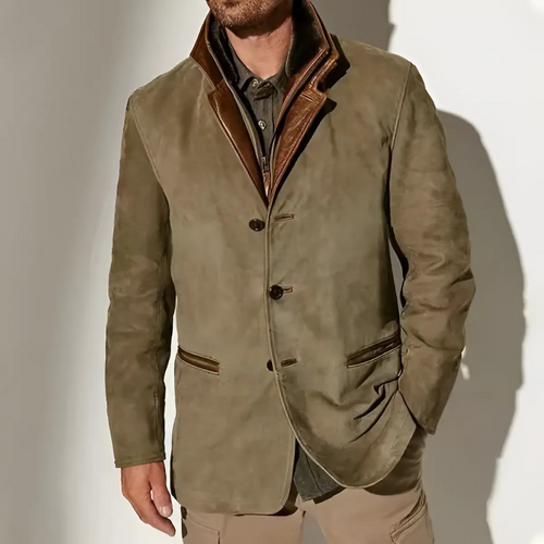 EB | Retro Kontrastkragenjacke für Herren