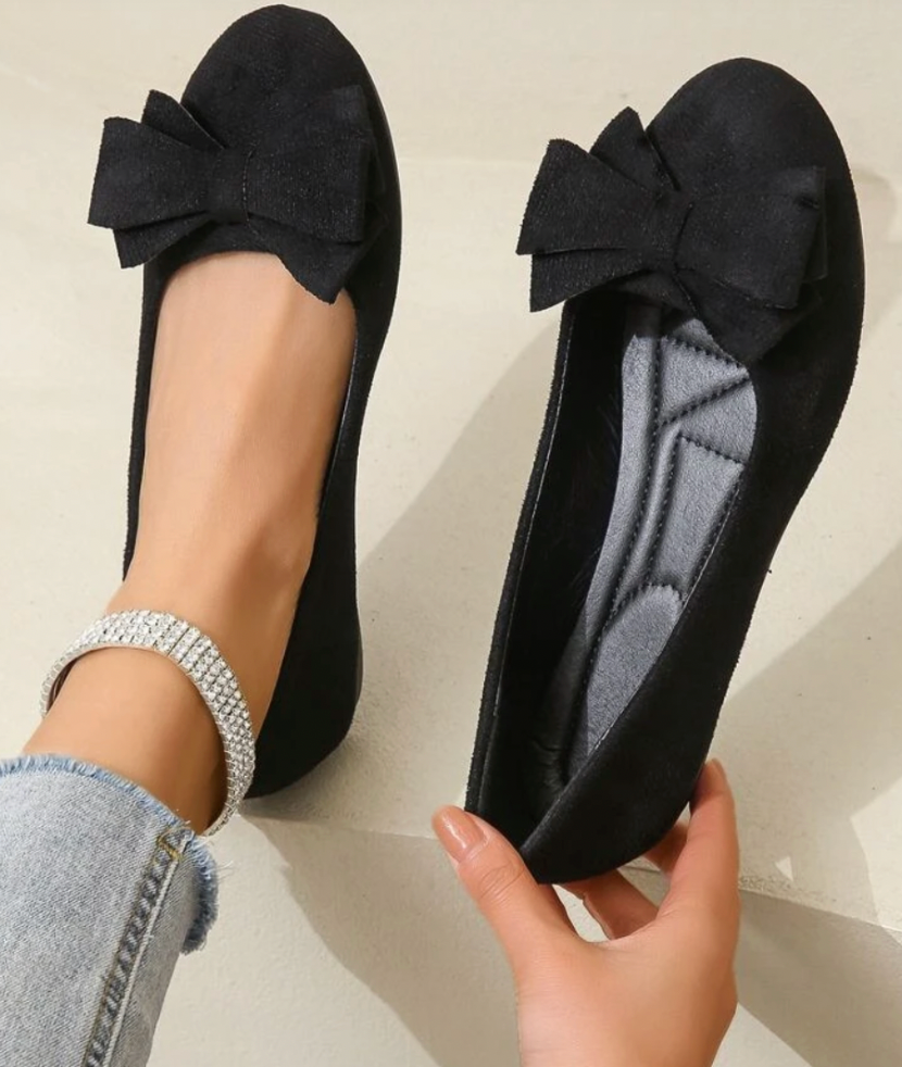 EB | Orthopädische Flache Schuhe mit Fliege