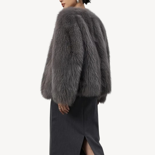 EB | Damen Winterjacke Kunstpelz Mantel