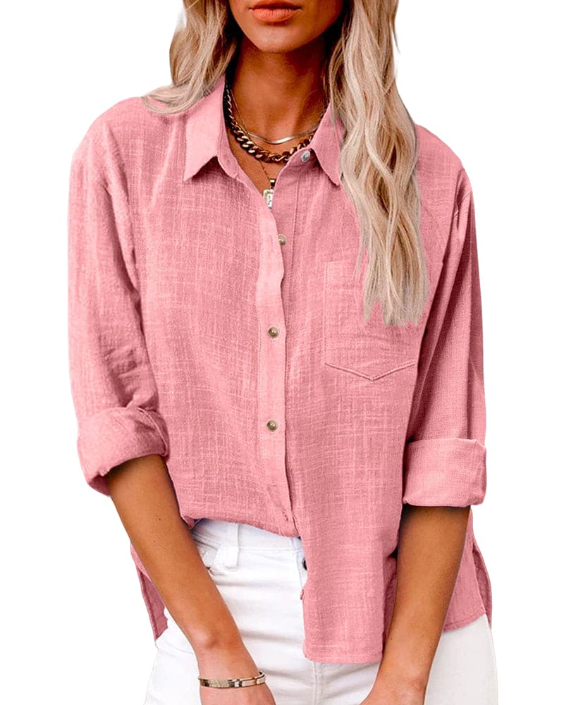 EB | Bluse Baumwolle und Leinen