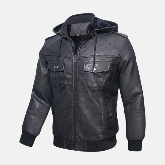 EB | Hooded Lederjacke
