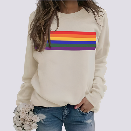 EB | Moderner Damenpullover mit Farbigem Muster