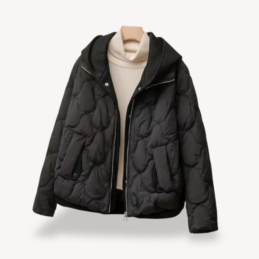 EB | Gestepptes Puffer-Jacke mit Kapuze für Frauen
