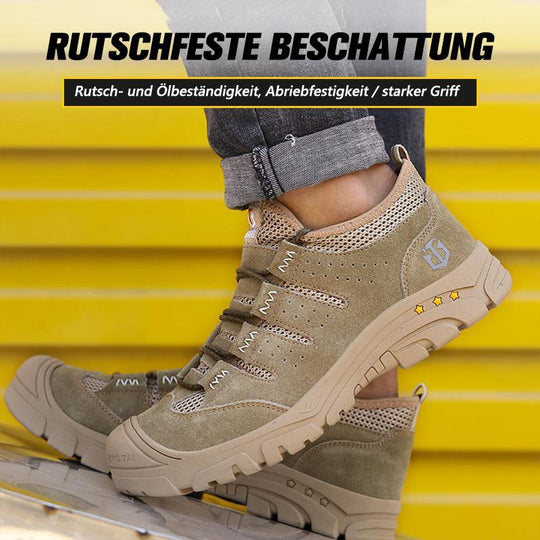 Herren Anti-Smashing Anti-Piercing Big Toe Cap Sicherheitsschuhe Freizeitschutzschuhe EB