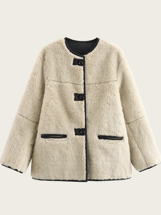 EB | Teddyjacke mit Knöpfen für Damen Agnes