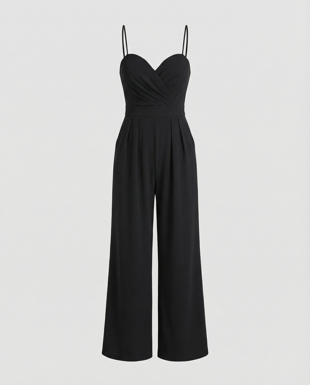 EB | Damen Eleganter Fließender Jumpsuit mit Spaghettibändern für Festliche Anlässe