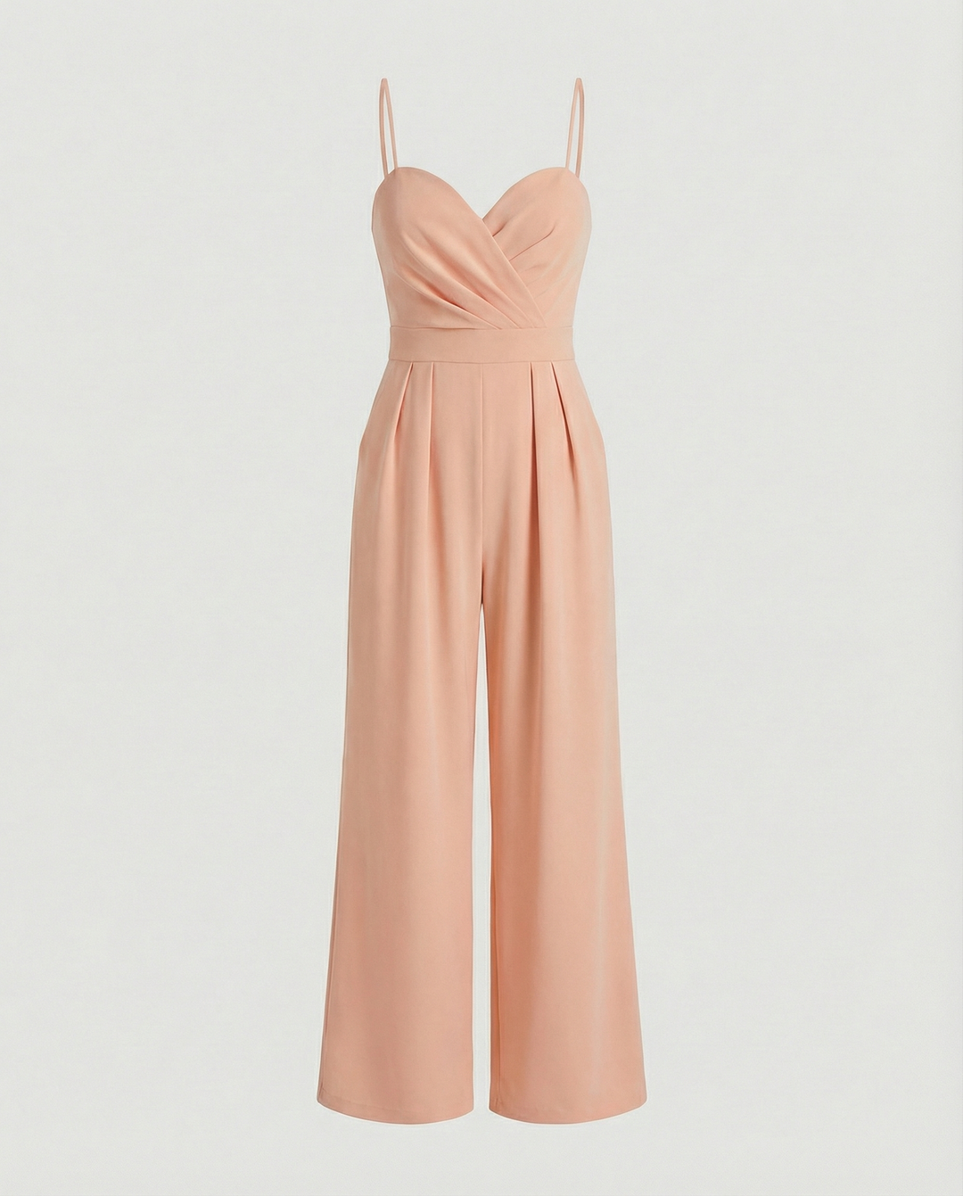 EB | Damen Eleganter Fließender Jumpsuit mit Spaghettibändern für Festliche Anlässe