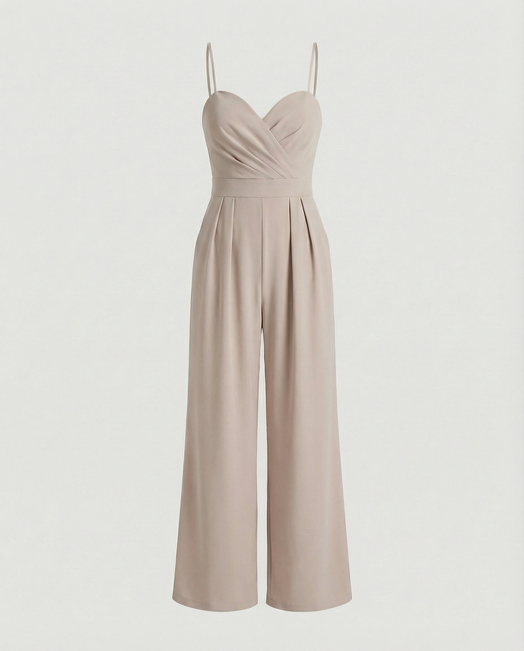 EB | Damen Eleganter Fließender Jumpsuit mit Spaghettibändern für Festliche Anlässe