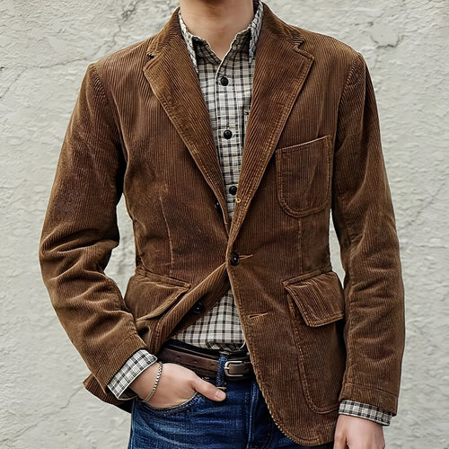 EB | Legere Wolljacke mit Taschen für Herren