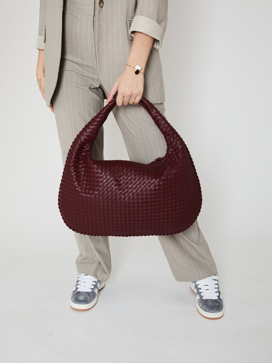 EB | Luxus Damen Handtasche mit Geflochtenem Design