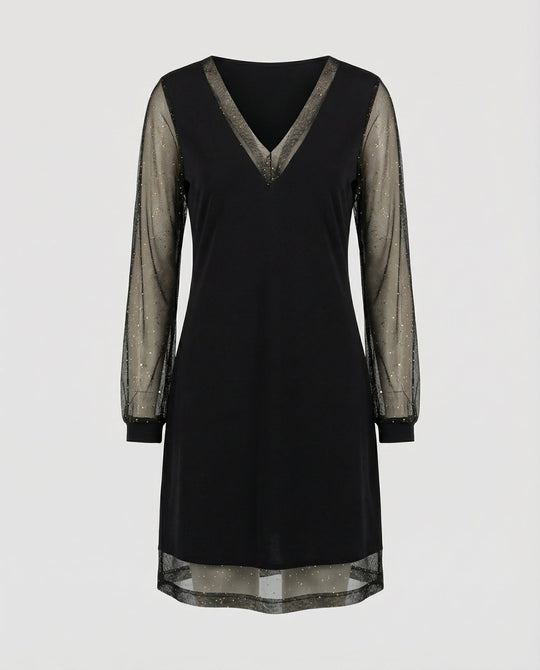 Elegantes V-Ausschnitt Abendkleid | EB
