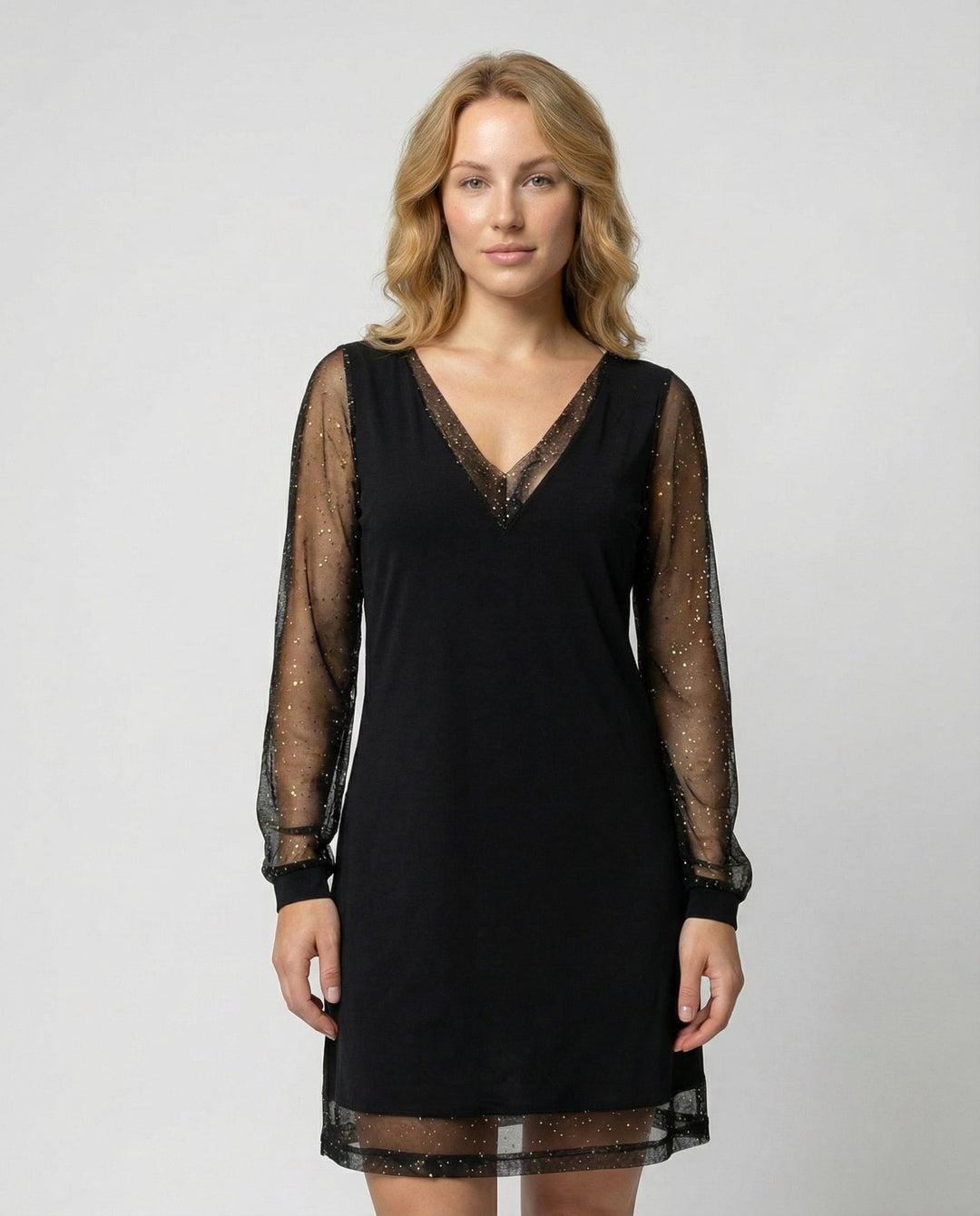 Elegantes V-Ausschnitt Abendkleid | EB