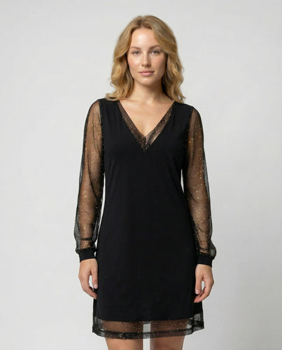 Elegantes V-Ausschnitt Abendkleid | EB