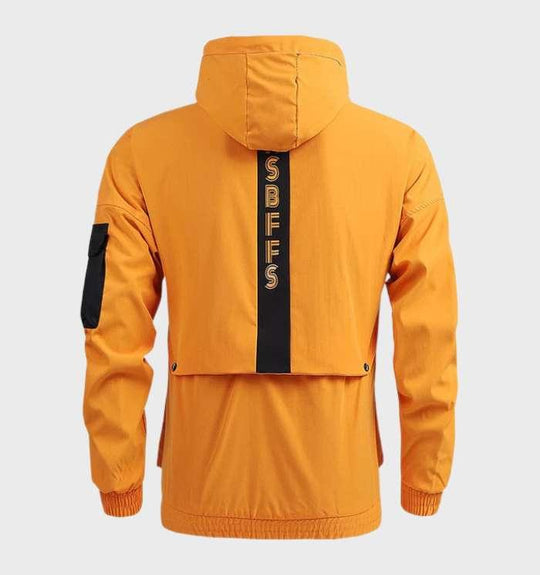 EB - Warme, leichte Jacke mit Taschen, Kapuze und Kordelzug
