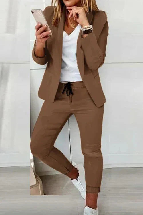 EB | Langärmeliger Blazer und Hose Stil