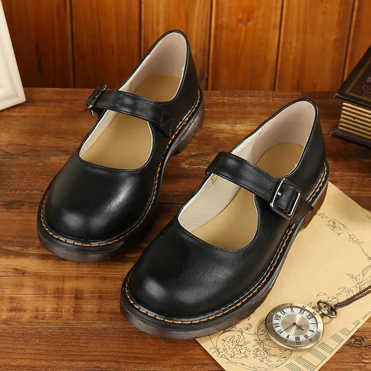 EB | Jahrgang Schnalle Schuhe für Damen